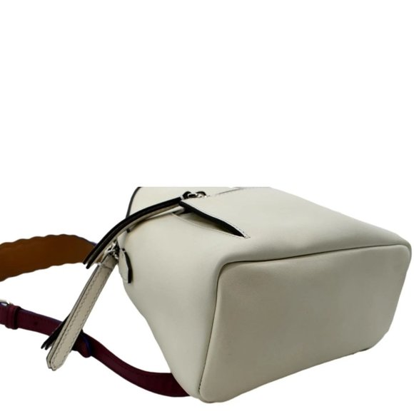 FENDI  Leather Backpack Bag White main image 8